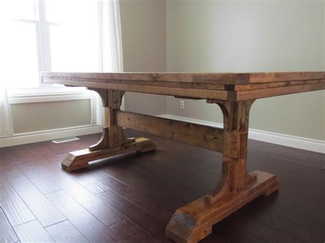 Double Pedestal Farmhouse Table Do It Yourself Home Projects From Ana