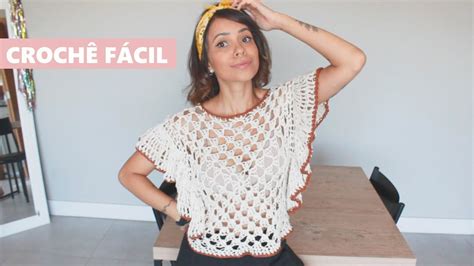 BLUSA DE CROCHÊ SUPER FÁCIL E ECONÔMICA YouTube