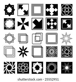 vector illustration assorted design elements stock vector royalty