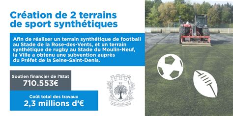 Deux nouveaux terrains synthétiques à Aulnay sous Bois pour le football