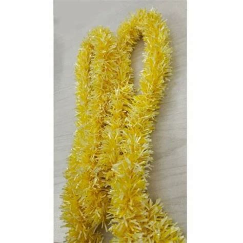 116JF Yellow PET Plastic Tinsel Garland Size 1Feet Length At Rs 9