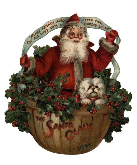 Father Christmas In Victorian Times Clipart