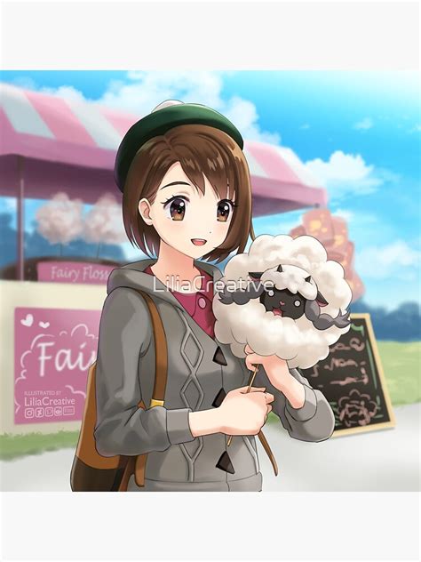 Wooloo Fairy Floss Pokemon Sword And Sheild Sticker By