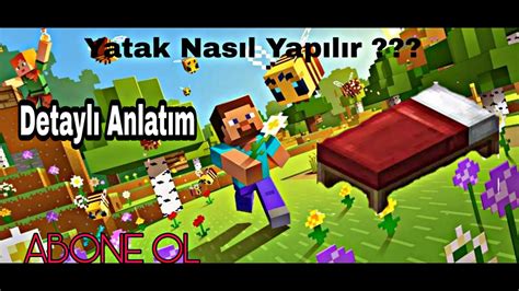 Minecraft Yatak Nasil Yapilir Youtube