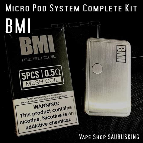 Bmi Micro Pod System Complete Kit Aio Vape