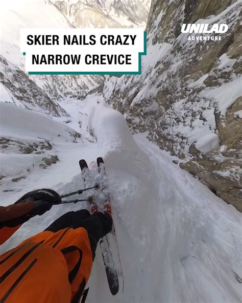 Ladbible Video Hub Skier Drops Insanely Steep And Narrow Run In Italy