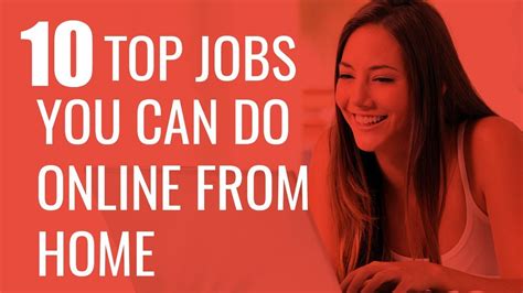 10 Highest Paid Jobs You Can Do Online From Home Youtube