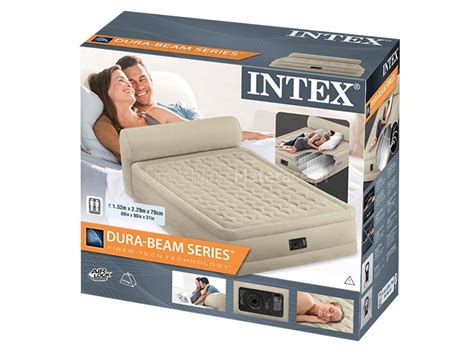 Materac Welurowy Z Zag Wkiem I Pompk X X Cm Intex