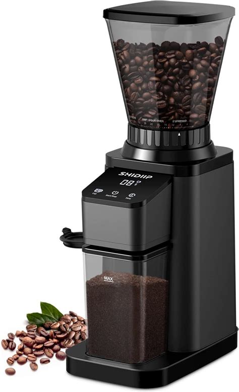 Anti Static Conical Burr Coffee Grinder Touchscreen Electric