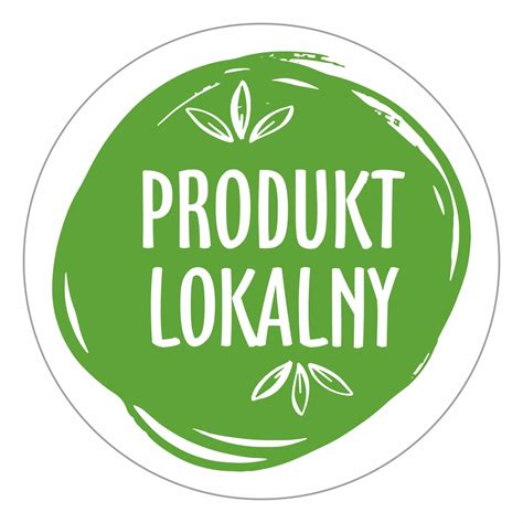 Produkt lokalny naklejki zielono białe komplet 50 szt Sklep z