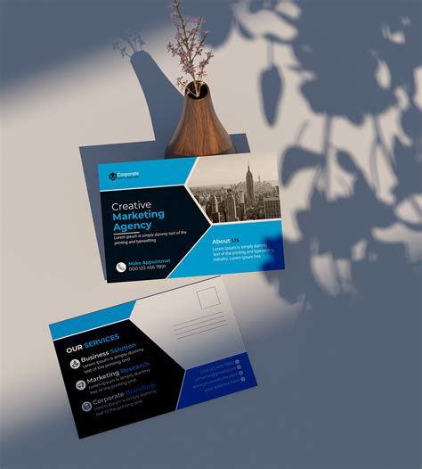 Creative Postcard Design Template :: Behance