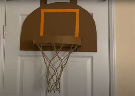 How To Make A Mini Basketball Hoop Out Of Cardboard