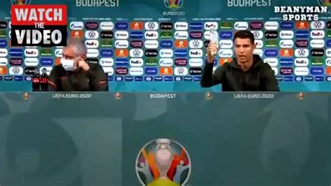 Euro 2020 Cristiano Ronaldo Press Conference Coca Cola Responds