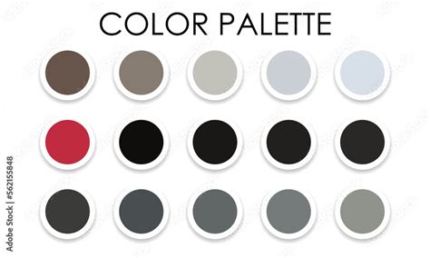 Fashionable color palette. Color swatches. Vector illustration Stock ...