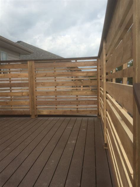 privacy wall composite deck | Decks and Fences by Ryan | Windsor ...