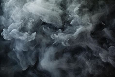 Premium AI Image | black and white smoke background