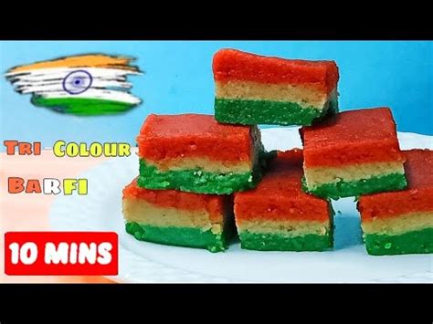 Tri Colour Barfi Tiranga Burfi Minutes Barfi Recipe