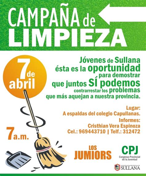 Invitación a Campaña de limpieza y Arbolización El BLOG de CPJSULLANA