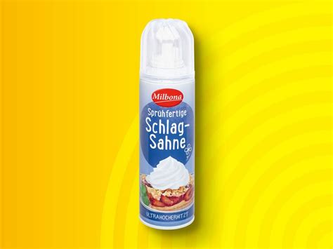 Milbona Sprühfertige Sahne 255 250 g von Lidl ansehen