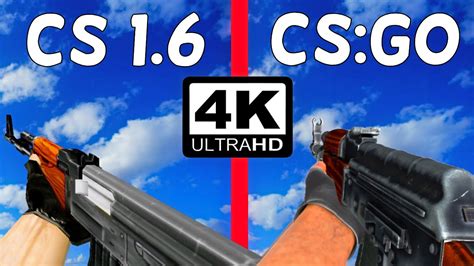 CS GO Vs CS 1 6 Weapons Comparison YouTube