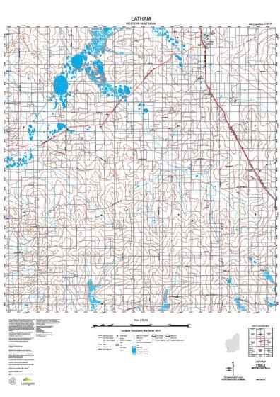 Buy 2138 2 Latham Topographic Map By Landgate 2015 The Chart And Map Shop