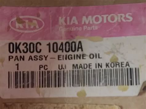 Carter De Aceite Motor Kia Rio Nuevo Original Trae Su Juntas Mercadolibre