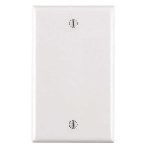 Reviews For Leviton 1 Gang White Blank Plate Plastic Standard Wall