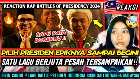 Reaction Epic Rap Battles Of Presidency Anies Vs Prabowo Vs