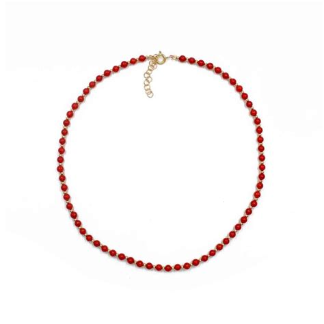 Collier en perles de corail véritable