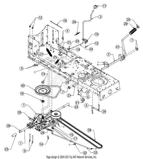 Troy Bilt Mower Parts Diagram