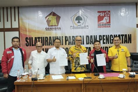 Golkar Gerindra Dan PSI Resmi Berkoalisi Di Pilkada Kota Bandung