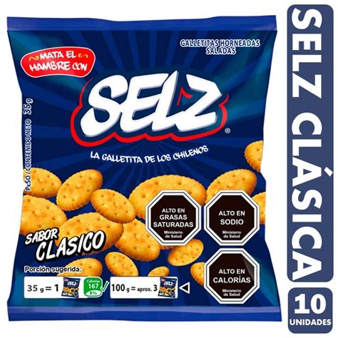 SELZ Selz Sabor Clásico Arcor Galletas Pack Con 10 Unidades