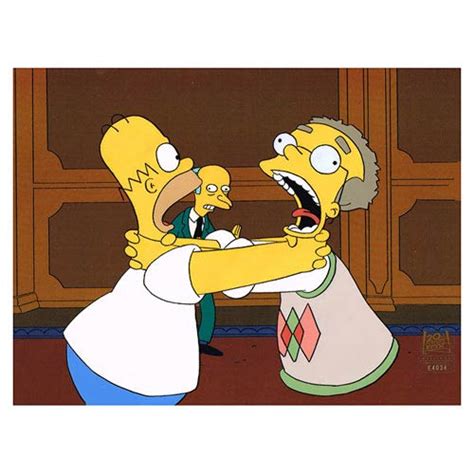 Simpsons Homer vs. Smithers Original Animation Cel