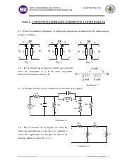 Problemas Tema 1 Electrotecnia Curso 2020 21 Pdf DPTO INGENIERIA