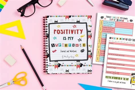 Printable Mindfulness Journal Pages & Workbook for Kids, Self Love ...