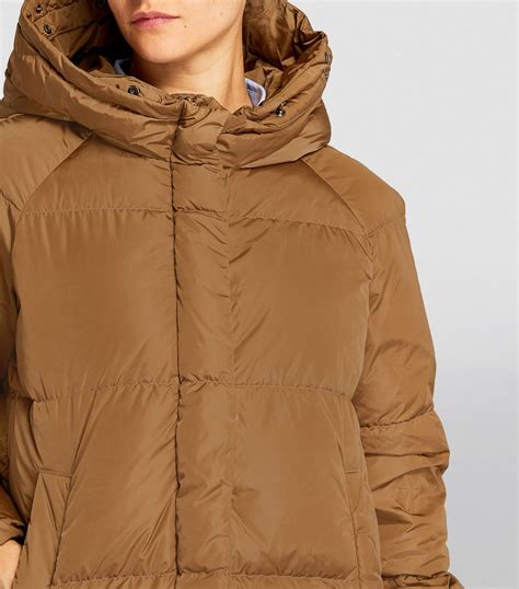 Weekend Max Mara Beige Down Filled Quilted Coat Harrods Uk