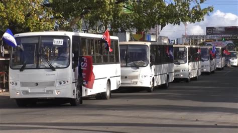 Estelí recibe 10 nuevas unidades de buses rusos YouTube