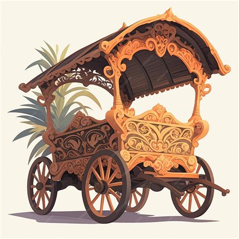 filipino kalesa patterns  traditional carriage designs premium ai