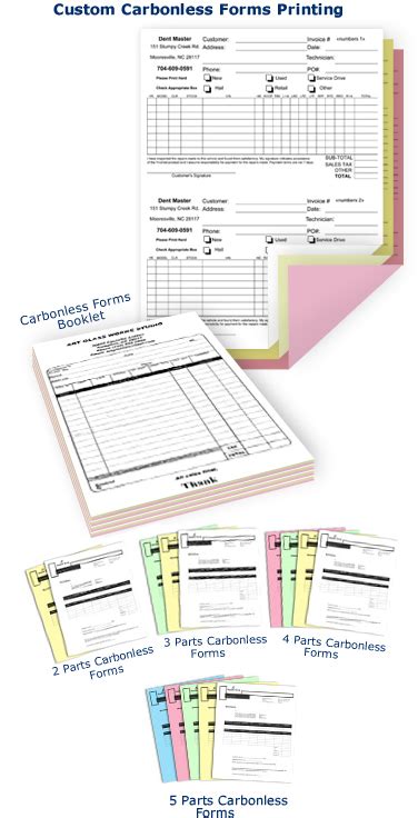 Custom Carbonless Forms Printing Rebeccaprinting