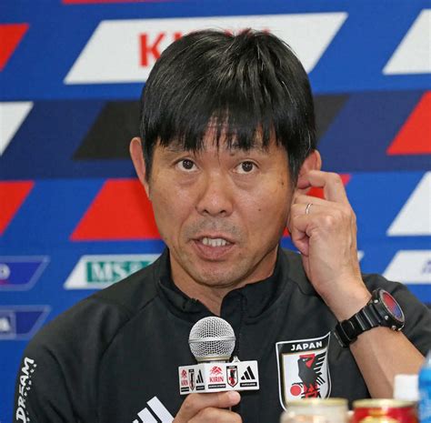 ＜サッカー日本代表 会見＞会見に臨む森保監督（撮影・西海健太郎） ― スポニチ Sponichi Annex サッカー