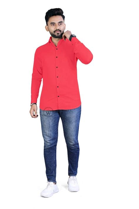 Plain Cotton Mens Formal Full Sleeves Shirt At Rs 450 In Surat Id