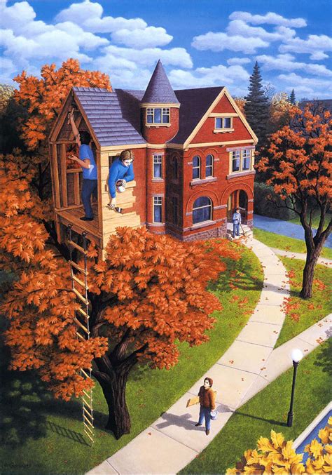 I Fantastici Dipinti Con Illusioni Ottiche Di Rob Gonsalves