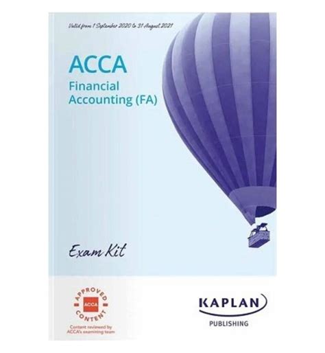 Buy Kaplan Acca F Financial Accounting Fa Exam Kit