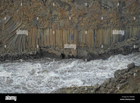 Classic Columnar Jointing In Basalt With Almost Leaf Like Entablature