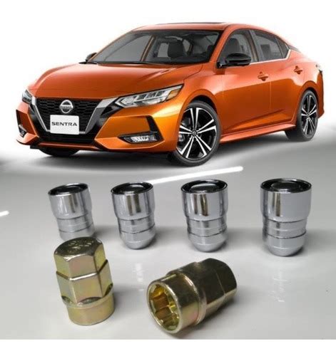 Set 4 Tuercas De Seguridad Nissan Sentra 2020 2021 2 Llaves Meses Sin