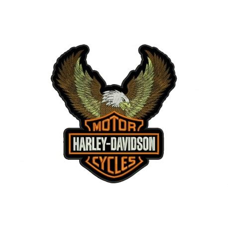 Parche Bordado Harley Davidson Aguila Logo Grande