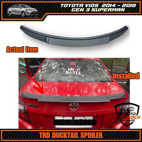 Toyota Vios Trd Ducktail Spoiler Shopee Philippines