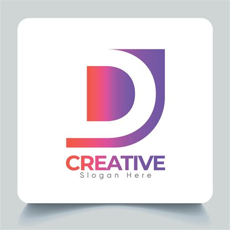 Creative Combination Business Letter D Logo Design Template