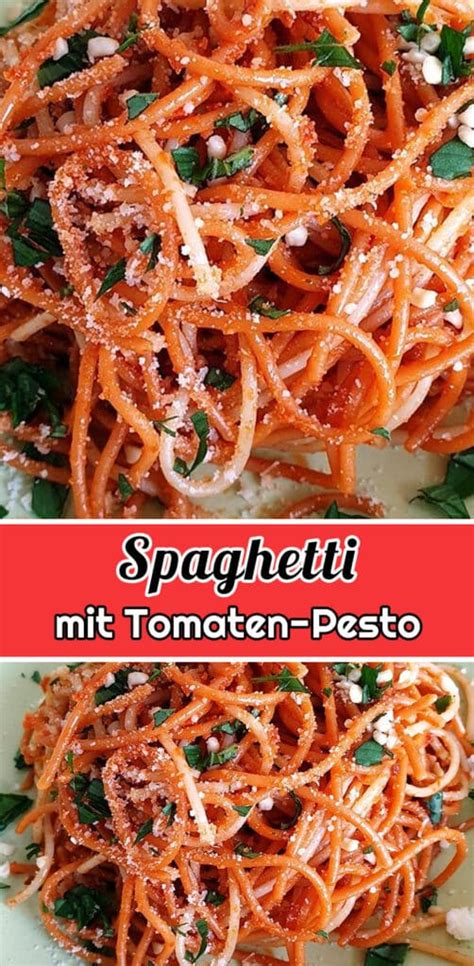 Spaghetti Mit Tomaten Pesto Rezept Einfache Spaghetti Rezepte