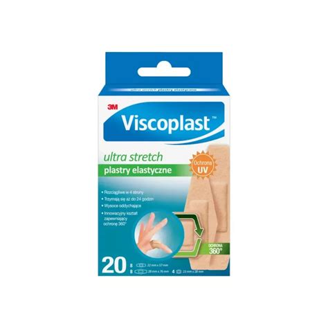 Viscoplast Ultra Stretch Plastry Elastyczne 3 Rozmiary 20 Sztuk